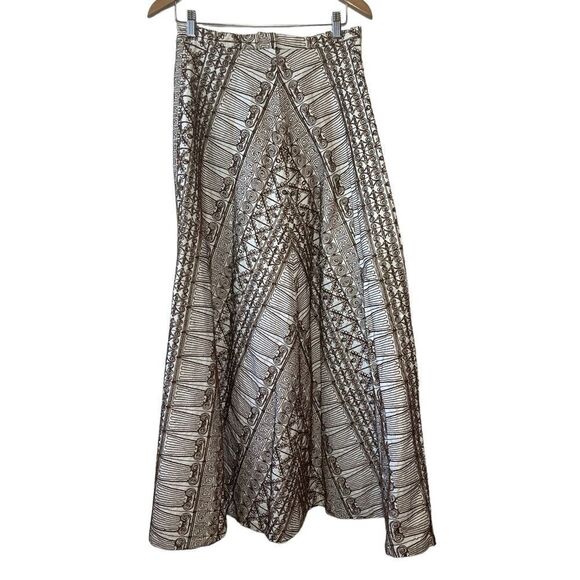 Eddy George EG California Vintage  Embroidered A-Line Midi Skirt Sz 16 - Picture 4 of 8